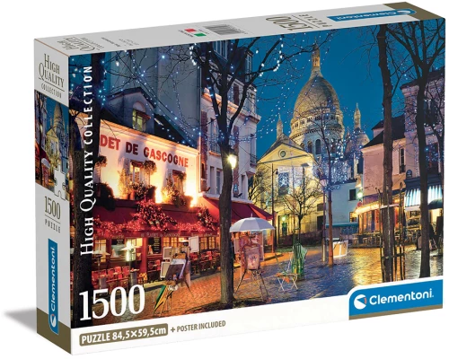 Clementoni Παζλ High Quality Collection Παρίσι Montmartre 1500 τμχ - Compact Box