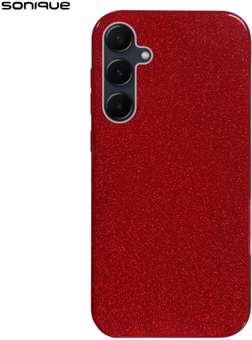 Θήκη Σιλικόνης Sonique Shiny Samsung Galaxy A55 5G Κόκκινο