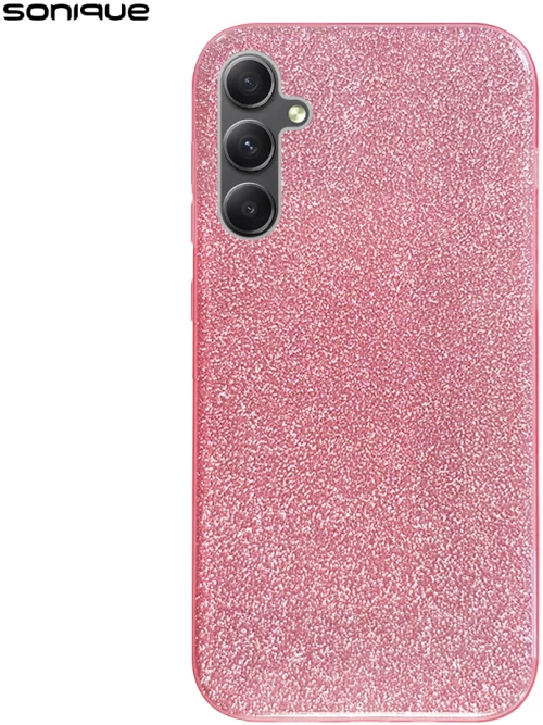 Θήκη Σιλικόνης Sonique Shiny Samsung Galaxy A35 5G Ροζ