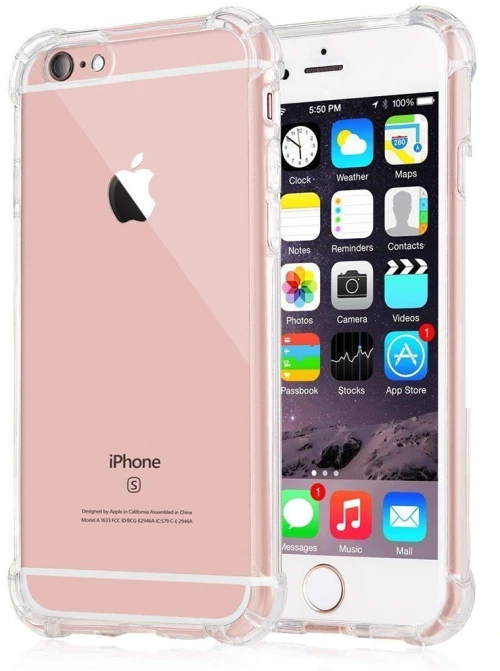 Techsuit - Shockproof Clear Silicone - iPhone 5/ 5s/ SE - Clear