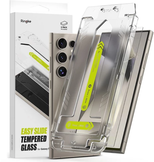 Ringke - Easy Slide Tempered Glass (2 pack) - Samsung Galaxy S24 Ultra - Clear