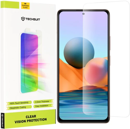 Techsuit - Clear Vision Glass - Xiaomi Redmi Note 10 Pro / Note 10 Pro Max - Transparent