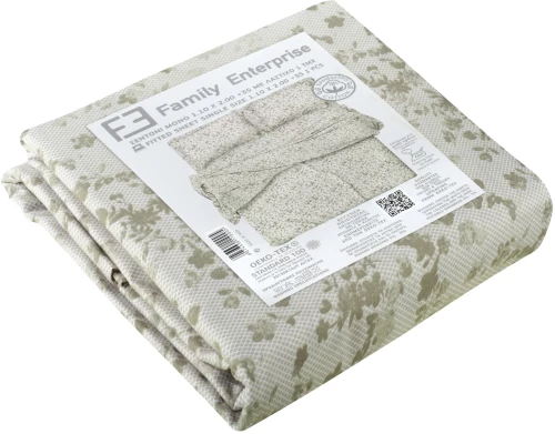 Σεντόνι μονό με λάστιχο Βαμβακερό 100% 110x200+35 εμπριμέ 007433011Σ5