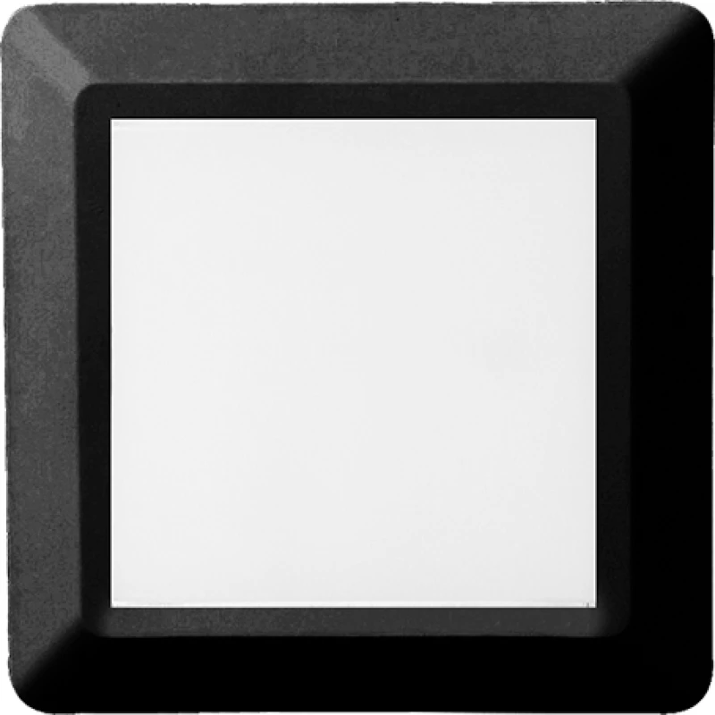 LED WALL SQUARE LUMINAIRE BLACK 230V AC IP65 4W 3000K 270LM