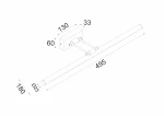 WALL MOUNTED LIGHTING LED 12W 4000K 780LM BLACK METALLIC50X6X19CM RIO