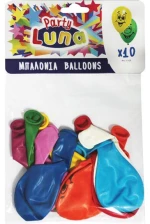 Μπαλόνια Party Luna Smile 28cm 10Τμχ - 000088906