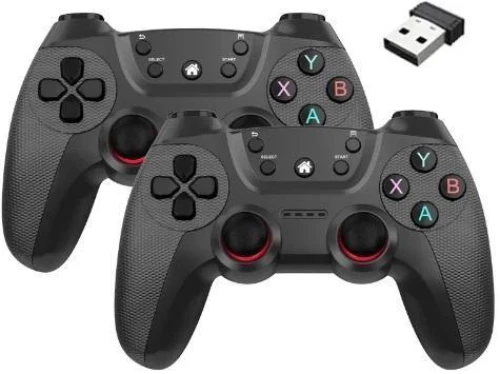 Σετ Ασύρματα Gamepad 2.4G  2 τμχ Γκρι Σκούρο