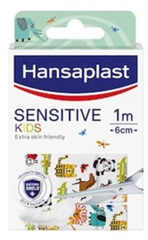 Hansaplast Αυτοκόλλητο Επίθεμα Sensitive για Παιδιά 100x6cm 1τμχ