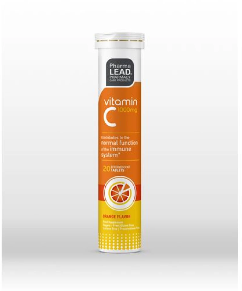 Pharmalead Vitamin C 1000mg Συμπλήρωμα Διατροφής Βιταμίνη C 1000mg, 20 Αναβράζοντα Δισκία