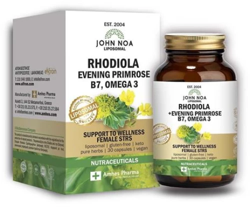 John Noa Liposomal Rhodiola Evening Primrose B7 Omega 3 30 κάψουλες