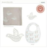 Korres Baby's First Walk Βρεφικό Σετ Μουσελίνα Φασκιώματος 110x110cm & Σαλιάρα