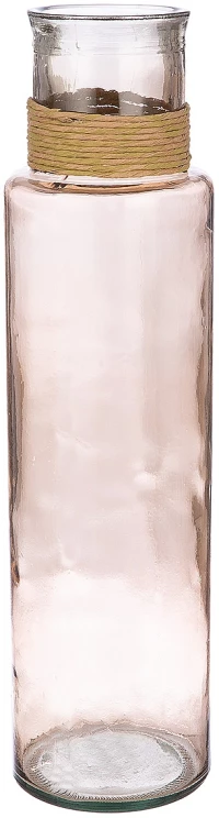 Βάζο ArteLibre Δοχείο Καφέ/Διάφανο Γυαλί Φ15x55cm