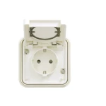 Πρίζα Σούκο Επίτοιχη Λευκό ΙΡ55 Cubyko WNC161B Hager WNC161B Λευκό