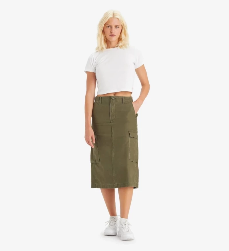 Levi's® Women Cargo Midi Skirt