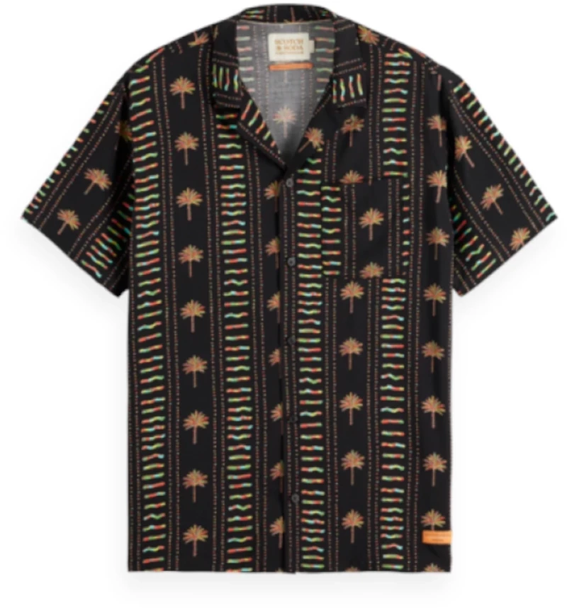 Scotch&Soda Men SS/Shirt Palm_Print