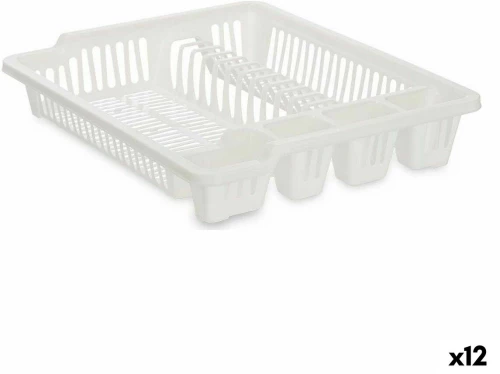 Σουρωτήρι Για το Νεροχύτη 46 x 8 x 37,5 cm Λευκό Πλαστική ύλη (12 Μονάδες) S3626926