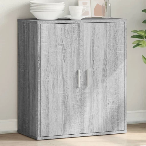 Μπουφές Γκρι Sonoma 79x38x80 εκ. από Επεξεργασμένο Ξύλο Γκρι 840518