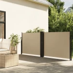 Σκίαστρο Πλαϊνό Συρόμενο Μπεζ 120 x 1200 εκ. Μπεζ 4004795
