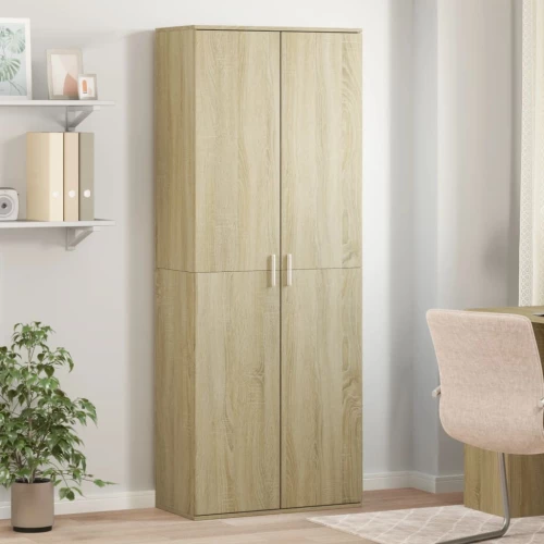 Ντουλάπι Sonoma Δρυς 70x35x180 εκ. από Επεξεργασμένο Ξύλο Καφέ 3276660