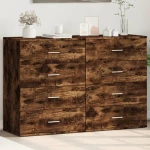 Βοηθητικά Ντουλάπια 2τεμ. Καπνιστή Δρυς 60x39x80εκ. Επεξ. Ξύλο Καφέ 3276627