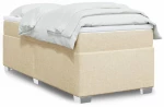 Κρεβάτι Boxspring με Στρώμα Κρεμ 80 x 200 εκ. Υφασμάτινο Κρεμ 3285093