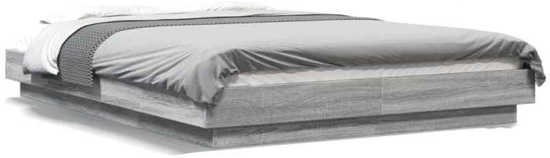Πλαίσιο Κρεβατιού Γκρι Sonoma 120 x 190 εκ. Επεξεργασμένο Ξύλο Γκρι 3281236
