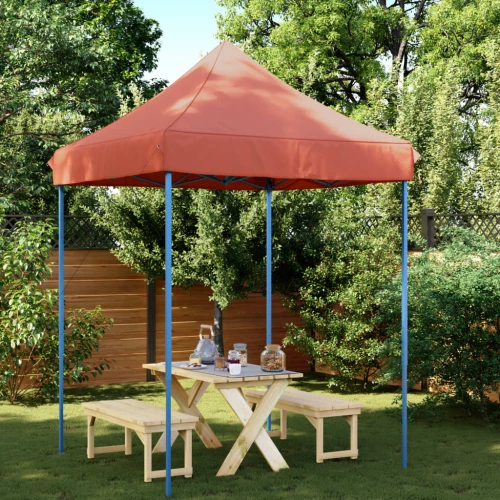 Τέντα Εκδηλώσεων Πτυσσόμενη Pop-Up Τερακότα 200x200x306 εκ. Πορτοκαλί 4004989