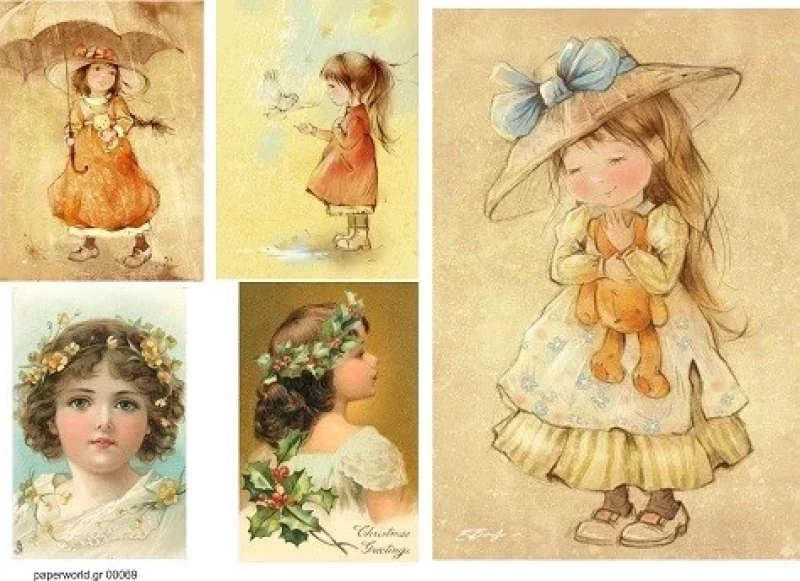 Χαρτί DECOUPAGE A3 PAPERWORLD 0069