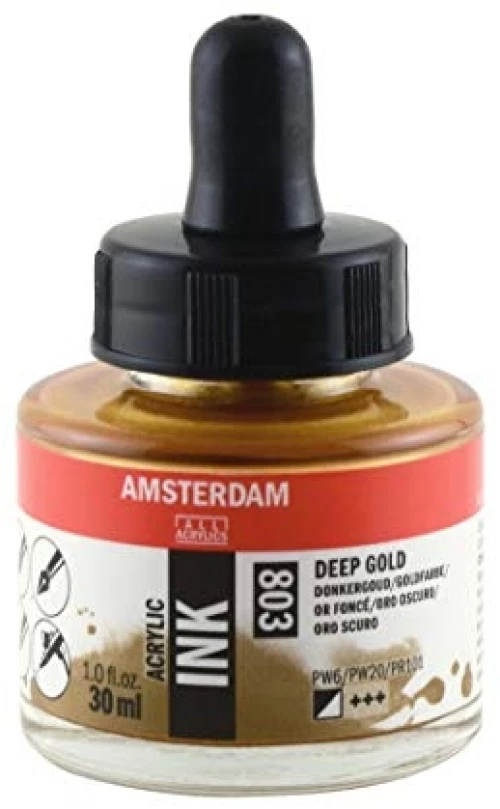 Ακρυλικό μελάνι AMSTERDAM 803 DEEP GOLD 30ml
