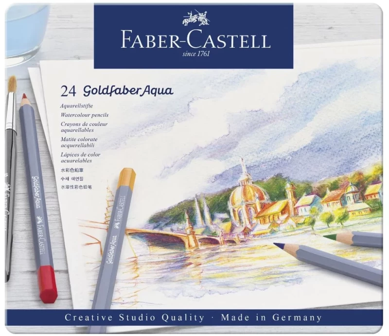 Μολύβια ακουαρέλας FABER-CASTELL 114624, GOLDFABER AQUA