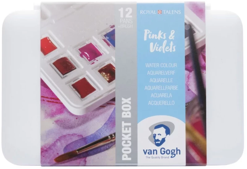 Ακουαρέλες VAN GOGH PINKS & VIOLETS POCKET BOX