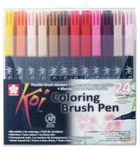 Μαρκαδόροι SAKURA KOI COLORING BRUSH PEN σετ 24 τεμάχια