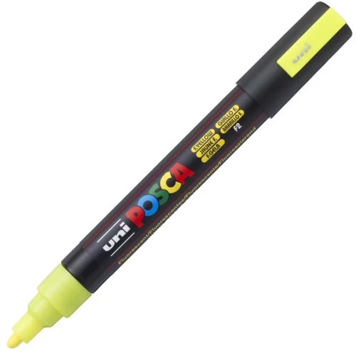 Μαρκαδόρος POSCA PC-5M FLUO YELLOW
