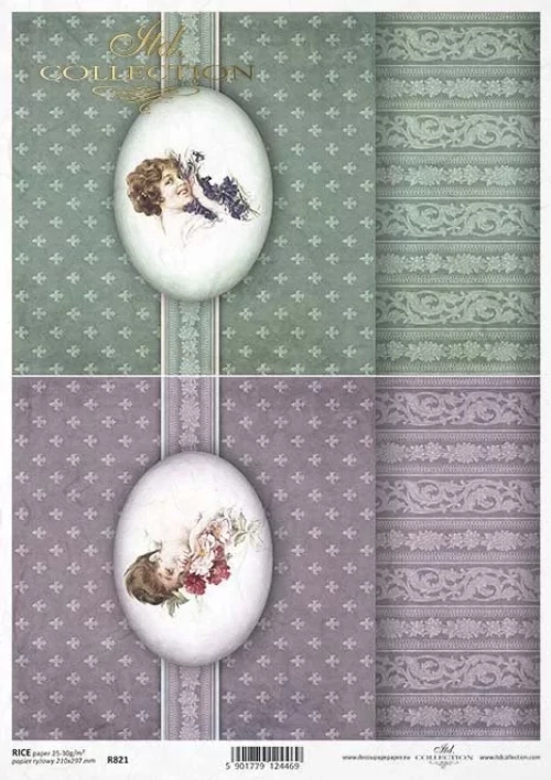 Ριζόχαρτο για DECOUPAGE A4 ITD R821