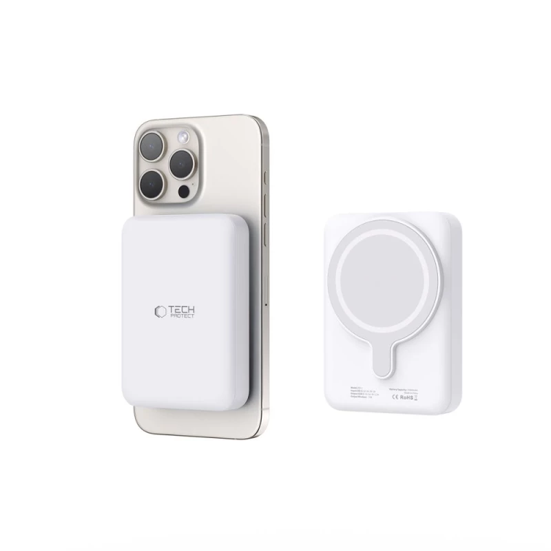 Tech-Protect PB11 LifeMag MagSafe Power Bank 10000mAh 15W White