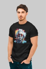 Albert Einstein T-shirt - BLACK