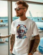 Albert Einstein T-shirt - BLACK