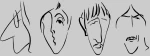 Beatles Caricature Παιδικό Φούτερ - BLACK
