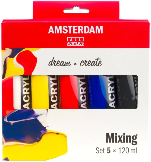 Ακρυλικά χρώματα AMSTERDAM Mixing Set 5x120ml