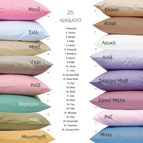 Σεντόνι Μονό (100x200+25) Με Λάστιχο Solid Φουξ βαμβακερό Borea