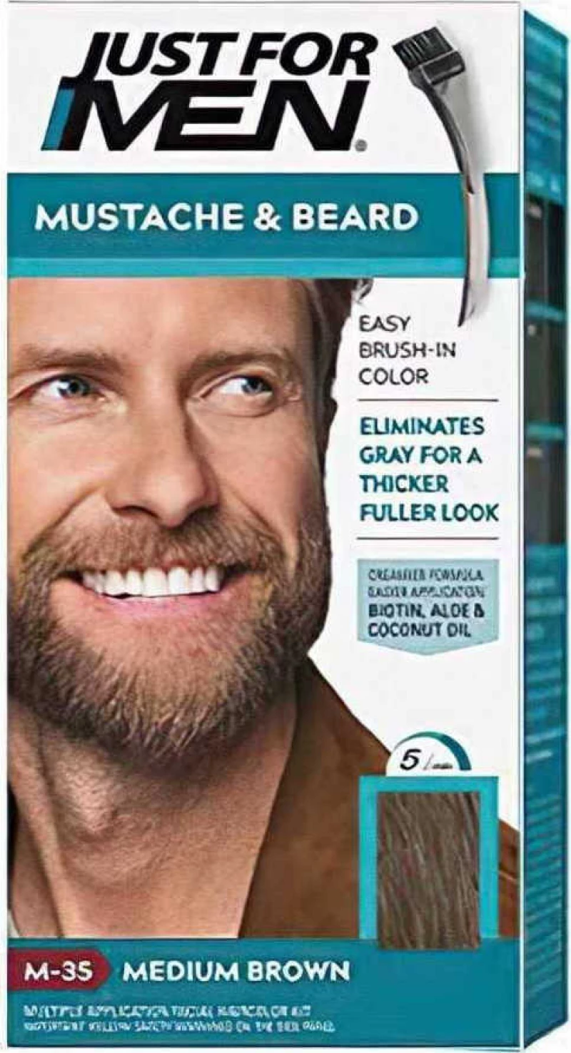Just For Men Βαφή Περιποίησης για Γένια και Μουστάκι Easy Brush