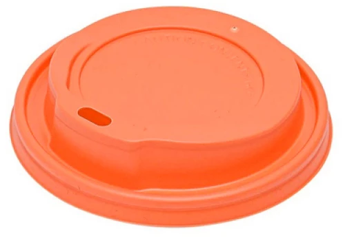 Καπάκι πιπίλα για ποτήρι, 8oz, πορτοκαλί, 100τμχ