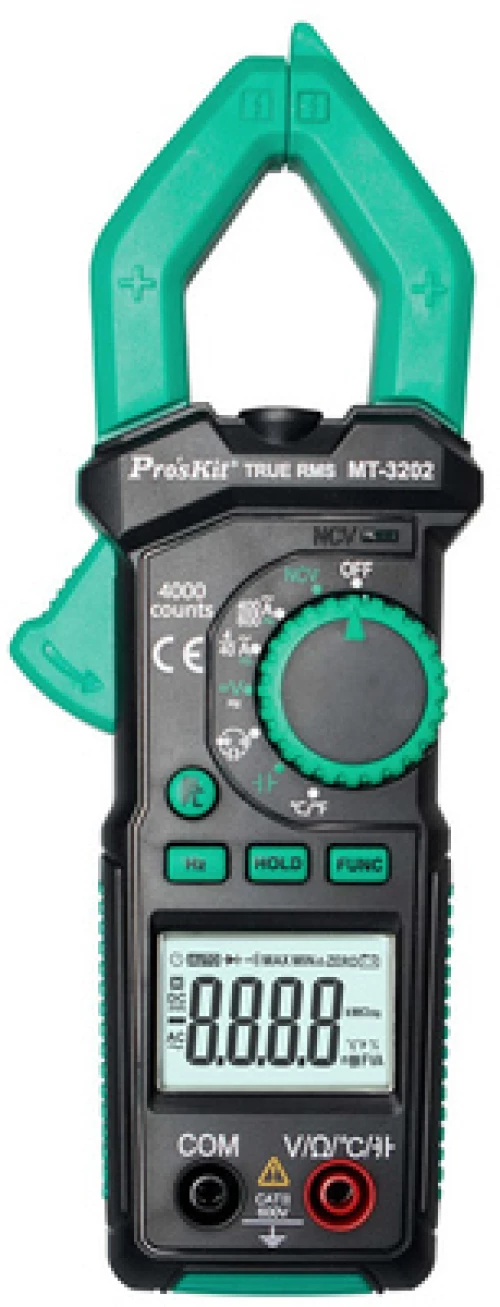 PROSKIT ψηφιακή αμπεροτσιμπίδα MT-3202, 600A AC, NCV, True RMS