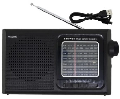 Noozy DRB01 FM/MW/SW Φορητό Ραδιόφωνο Λειτουργεί με Τροφοδοσία Ρεύματος ή Μπαταρία Υποστηρίζει Φόρτιση Μπαταριών