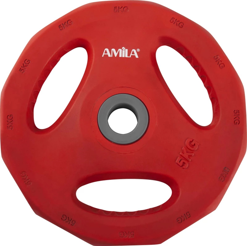 Amila Δίσκος με επένδυση λάστιχου, 5 kg Φ28 (44416)