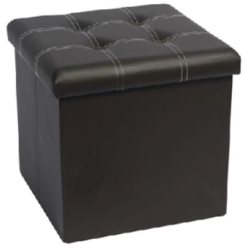 Muhler Eco, Σκαμπό καφέ με λευκές ραφές