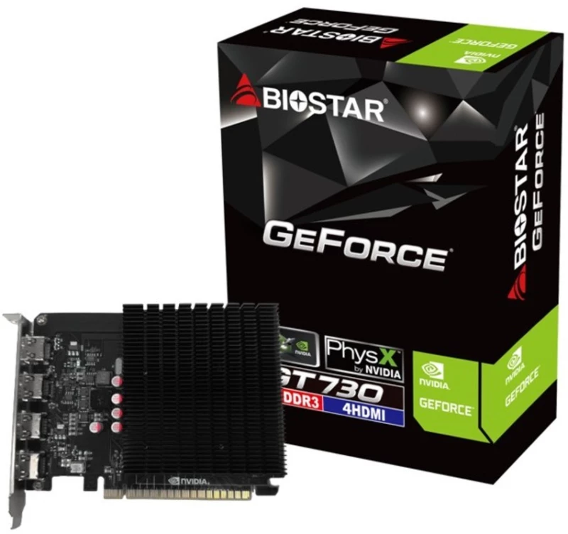 Biostar GT 730 4GB 4xHDMI graphics card