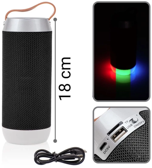 LED Bluetooth Ηχείο Μάυρο