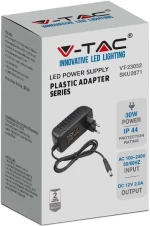 Τροφοδοτικό Πλαστικό 42W 3.5A 12V IP44 Μαύρο 2672 V-TAC