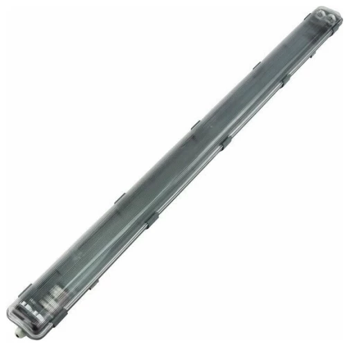 V-TAC Αδιάβροχη Σκάφη για 2x120cm Τ8 LED IP65 Γκρι Σώμα 6709